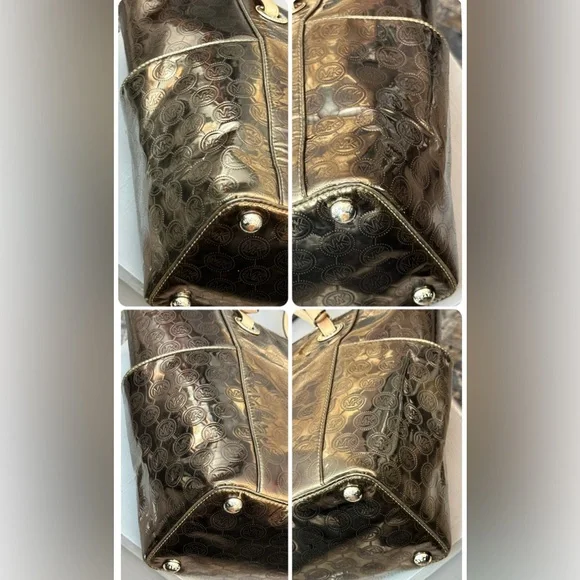 MICHAEL Michael Kors Jet Set Mirror Metallic East/West Signature Tote Bag - Picture 15 of 15